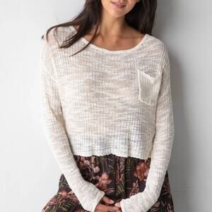 Natural Life Patti Layering Sweater - Cream - Size L